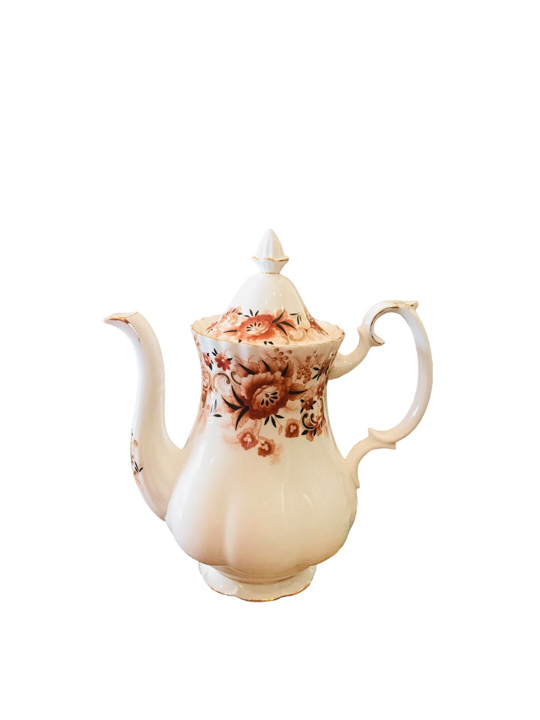 Rare Find Royal Albert Keepsake Coffee Pot With Lid Bone China England, Mint Condition