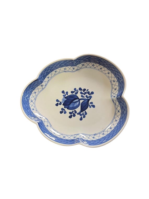 ロイヤルコペンハーゲン アルミニアブルー トランケバール皿