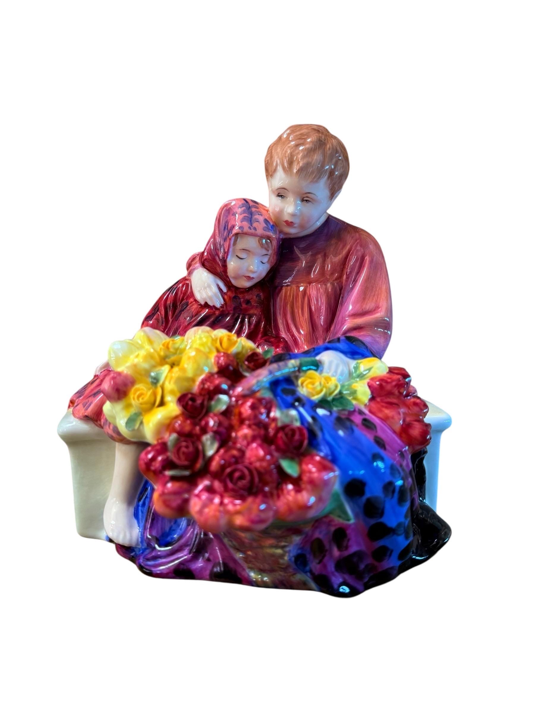 ロイヤルドルトン「フラワーセラーズ」置物　 Dalton Royal Doulton the Flower Sellers Children - Etsy