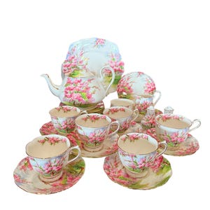 Royal Albert Blossom Time Afternoon Tea Complete Set of 27-PC Bone