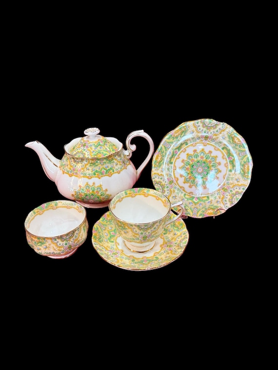 Royal Albert Paisley Shawl Afternoon Tea Set (6-pieces) Bone China