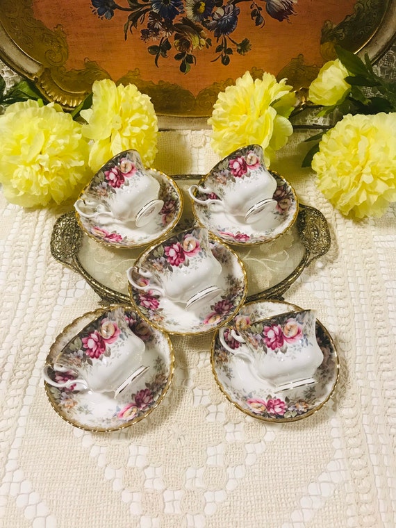 PRICE for EACH Cup and Saucer…vintage Royal Albert “autumn Roses