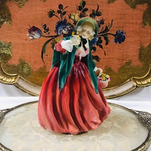 Royal Doulton figurine Lady Charmian, H.N 1949, bone china England. Gorgeous collectible vintage gift for her.