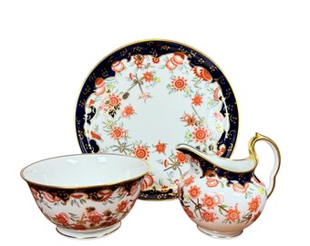 Royal Crown Derby Old Imari 1128 Pattern Ginger Jar 4 1/2” T With