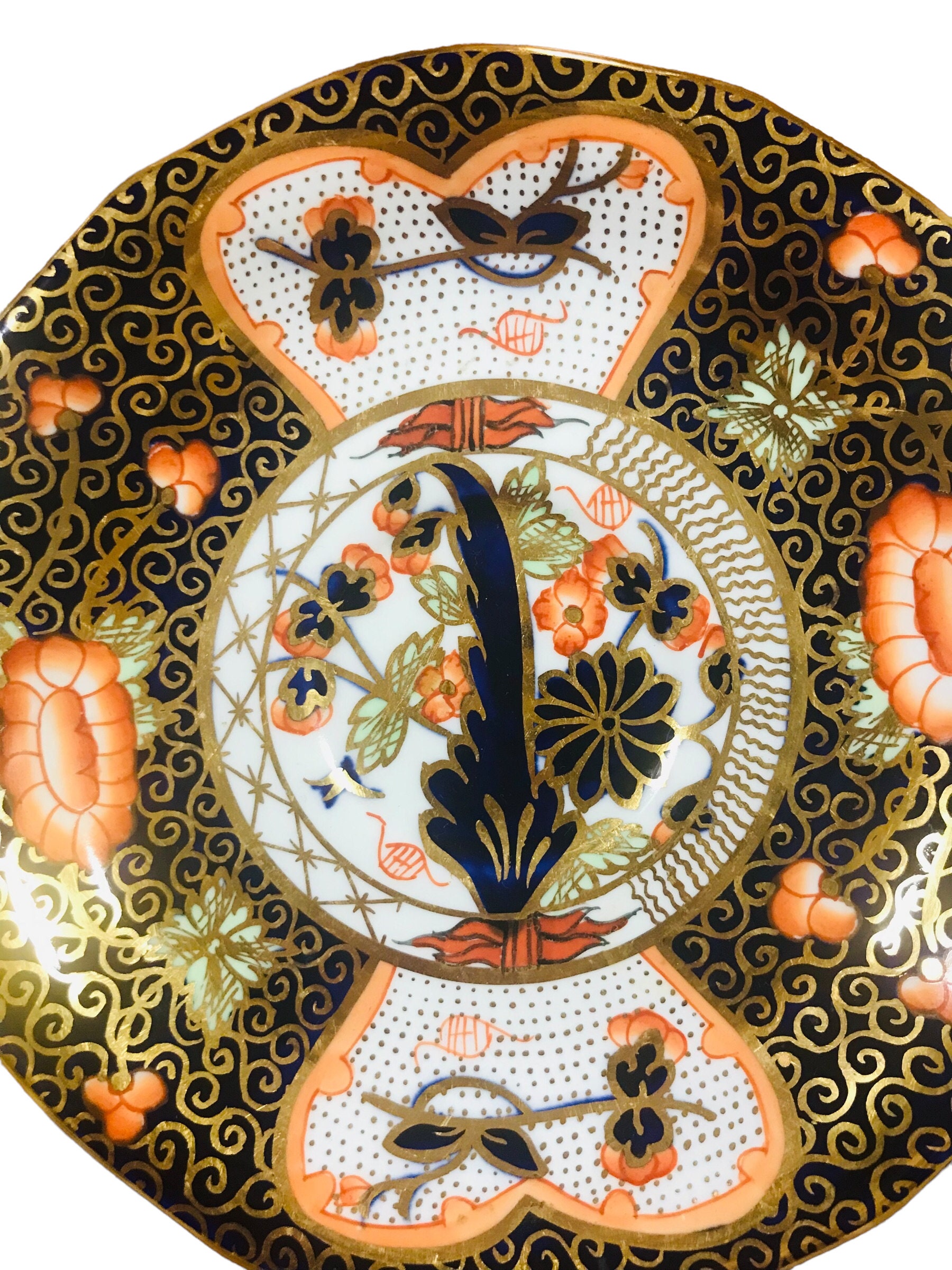 Replacement Vintage Royal Crown Derby # 4591 Saucer Orphan Bone