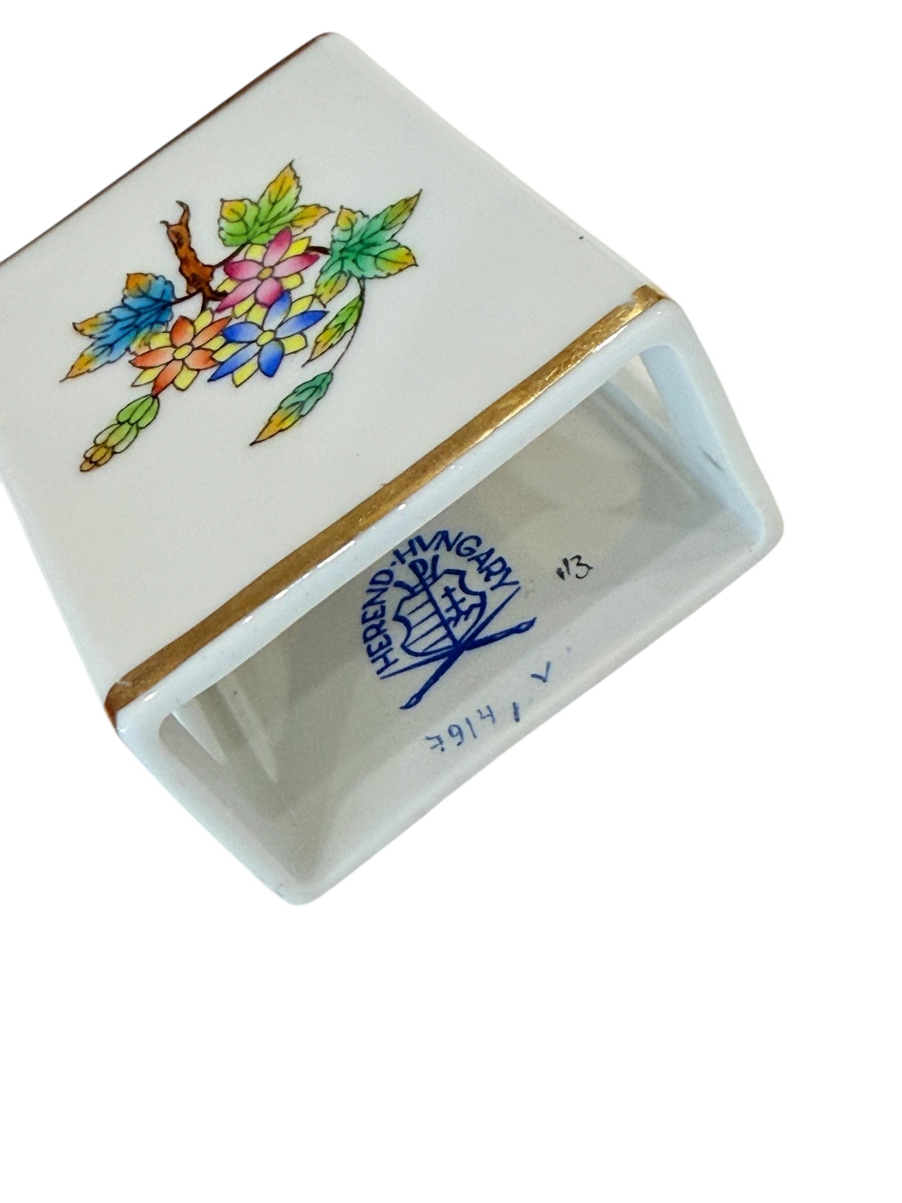 HEREND アンティーク ヘレンド ヴィクトリア マッチボックスホルダー HEREND アンティーク ヘレンド ヴィクトリア マッチボックスホルダー