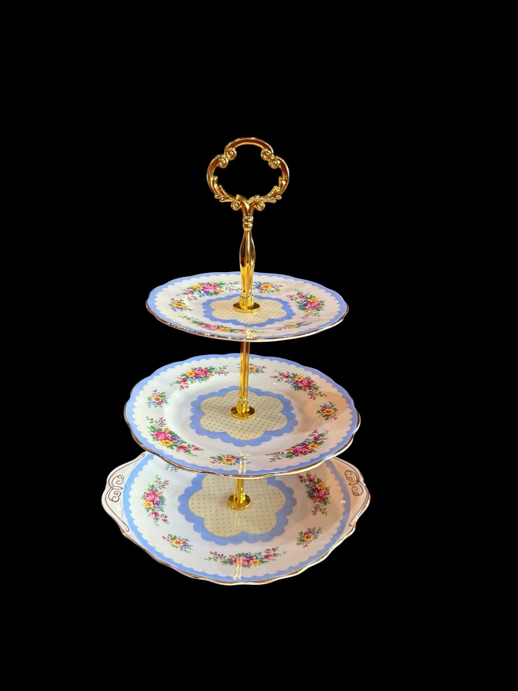* old arabia ❀ノスタルジック aamu cake plate aamu (アアム) plate 23.5cm / arabia (アラビア) – 北欧