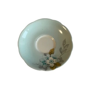 Antique paragon light blue Handpainted replacement saucer only, orphan saucer