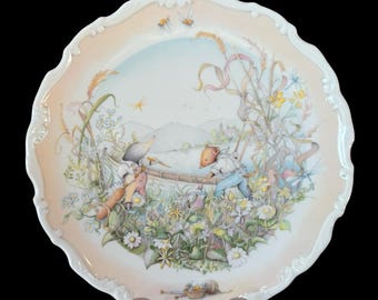 ヴィンテージ ロイヤルドルトン「バースデー」プレート 8 1/4インチ D