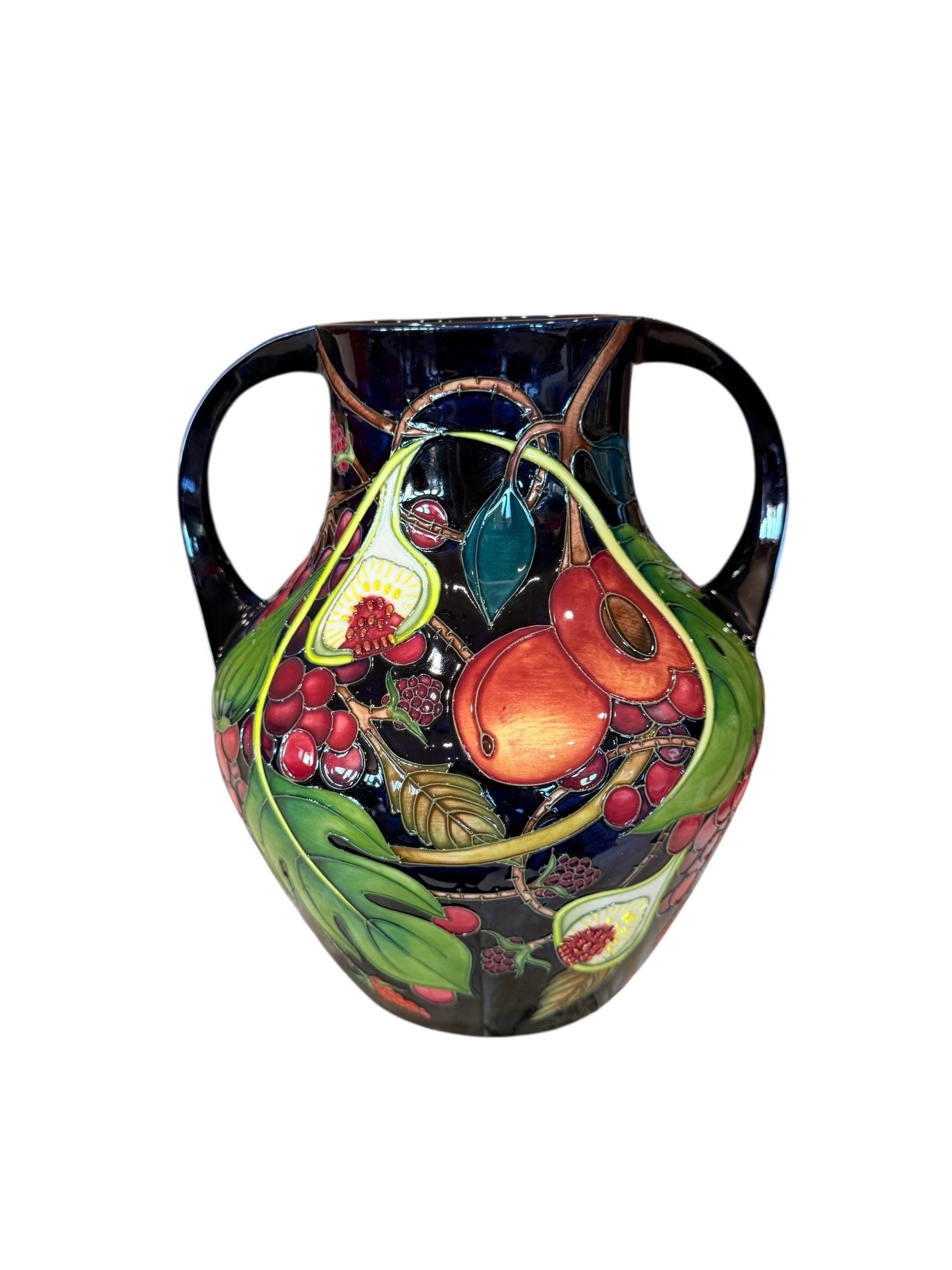 Moorcroft Queen's Choice Large Vase 10 1/2” T by Emma Bossons