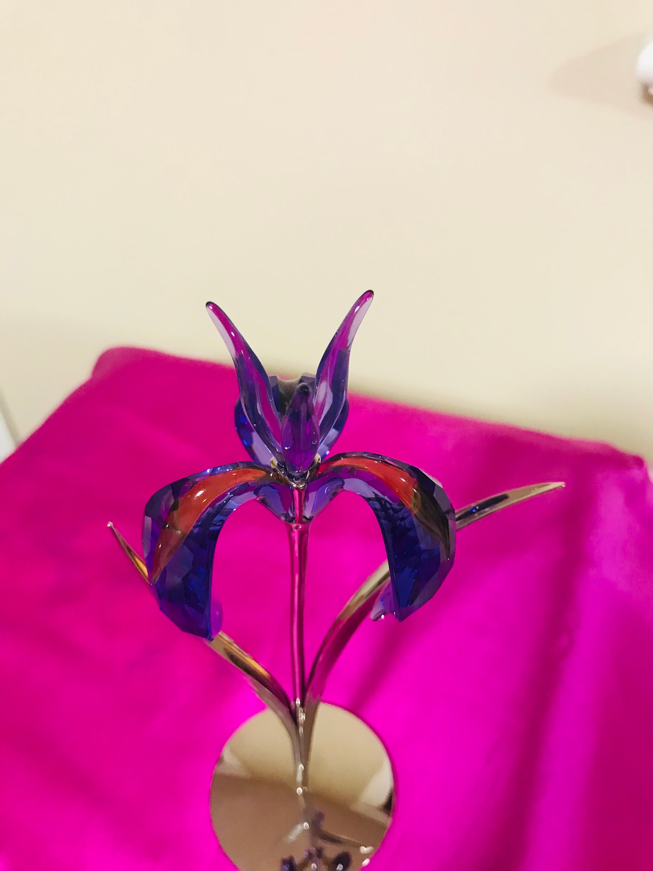 Collectible Vintage Swarovski Crystal Bamboa Blue Violet Collectible Vintage Swarovski Crystal Bamboa Blue Violet