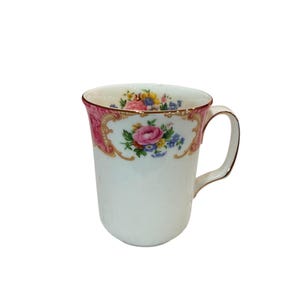 Royal Albert Lady Carlyle Mug bone china vintage England. beautiful gift for her.