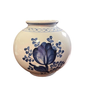 Royal Copenhagen Tranquebar Blue 4&quot; small vase, vintage Royal Copenhagen/Aluminia Danish, serving dish, home decor mid century