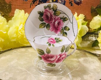 Vintage Collectible Shelley “rambler Rose” #13671 Pink Rose With