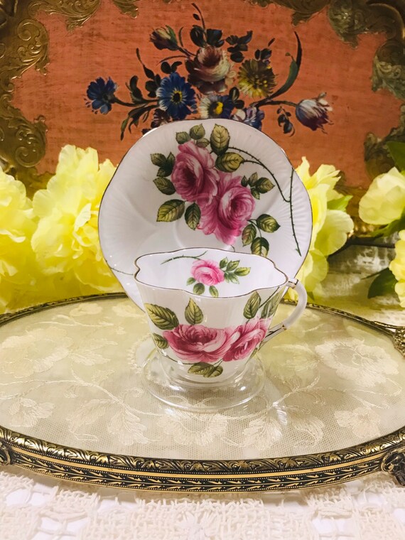 Vintage Collectible Shelley “rambler Rose” #13671 Pink Rose With