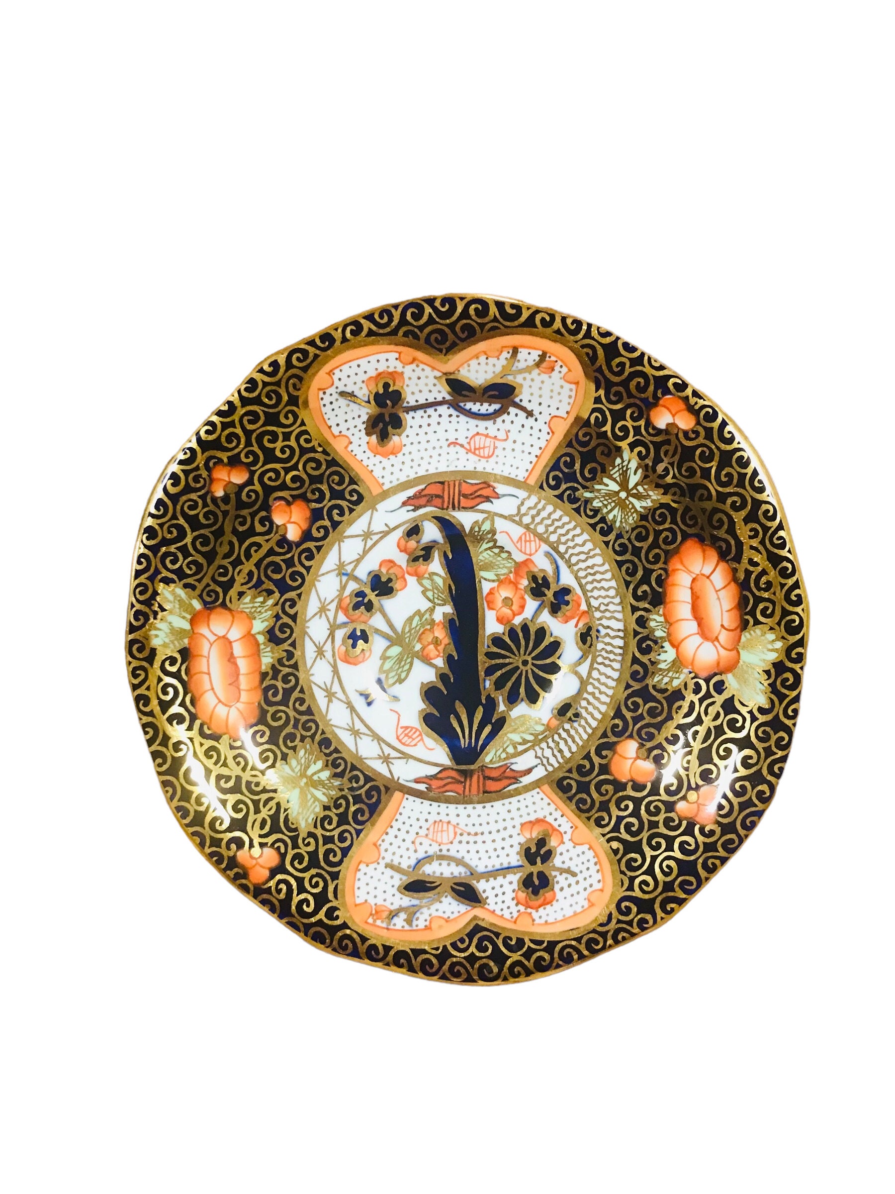 Replacement Vintage Royal Crown Derby # 4591 Saucer Orphan Bone