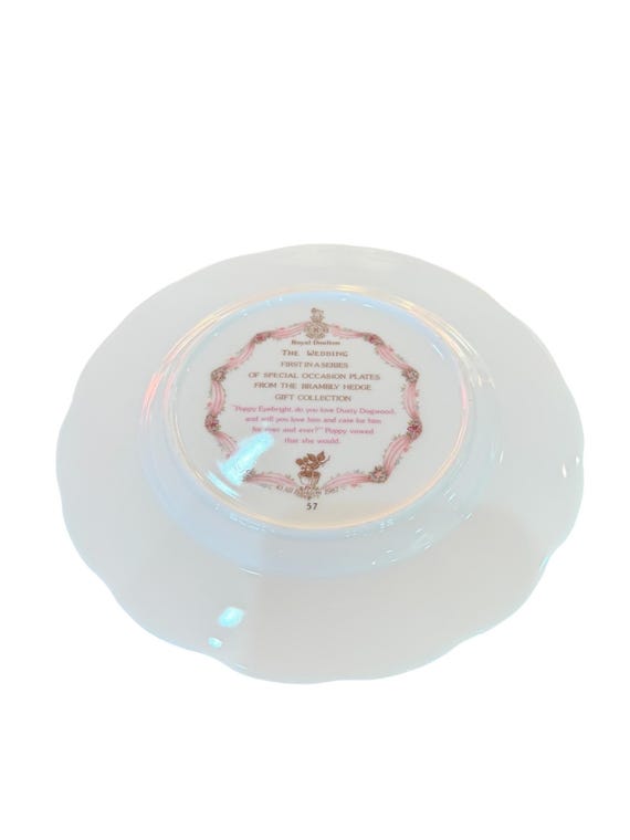 ロイヤルドルトン　ウェディング　記念プレート ロイヤルドルトン「ザ・ウェディング」プレート 8 インチ D