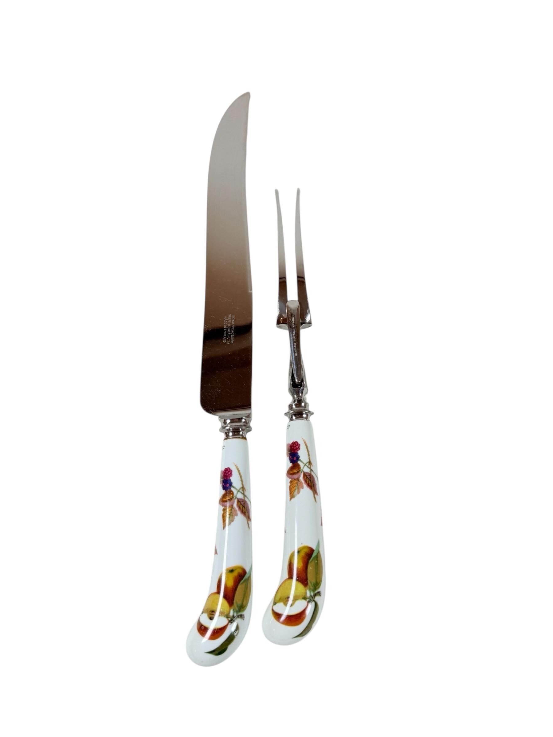 Worcester Evesham Carving Knife Set England, Cutlery Set, Gift for