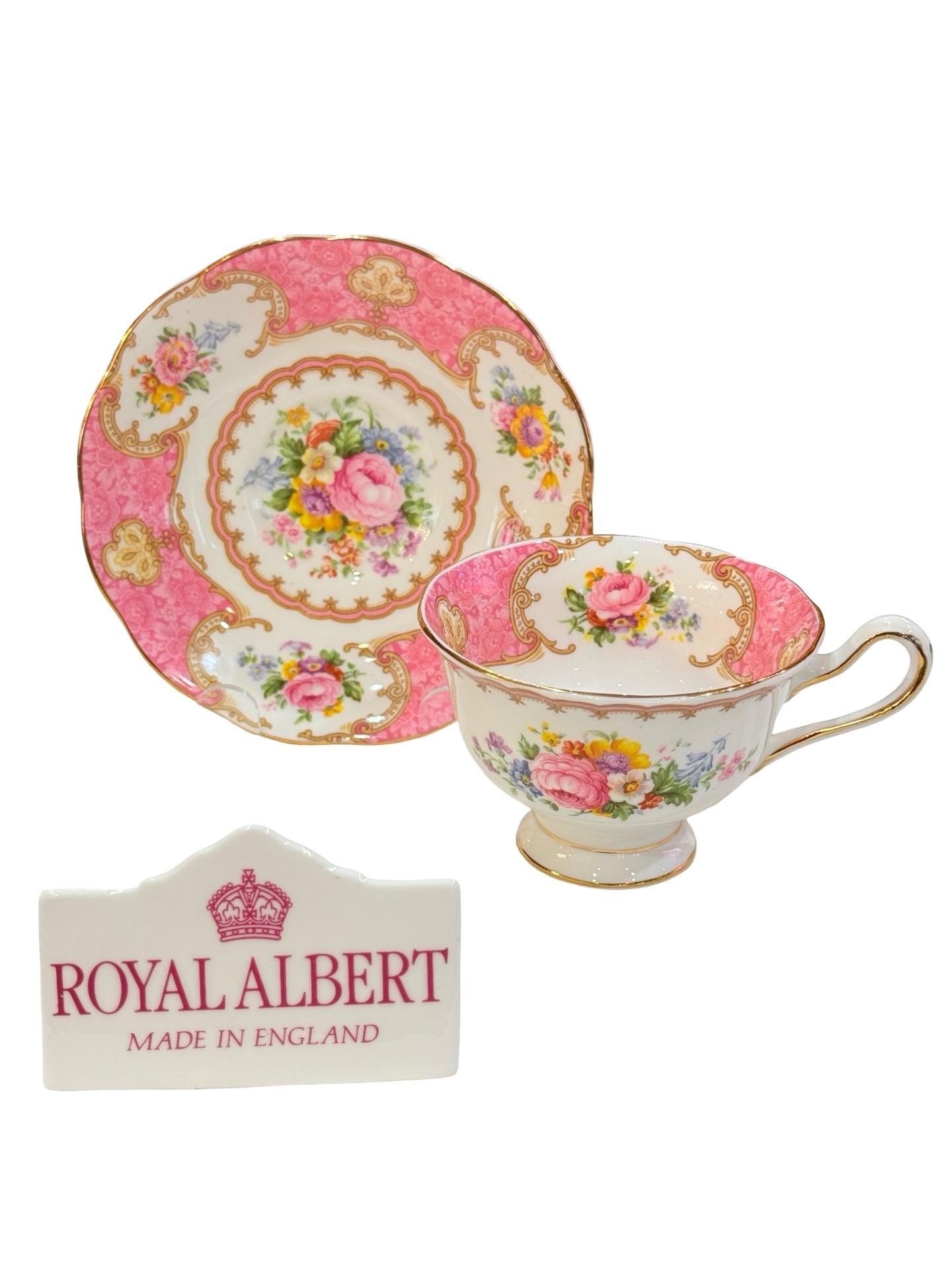 A220127 ROYAL ALBERT Lady Hamilton カップ&ソーサー プレート 4点 