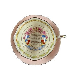 Paragon benporslin Patriotic series kopp och fat set England (i befintligt skick)