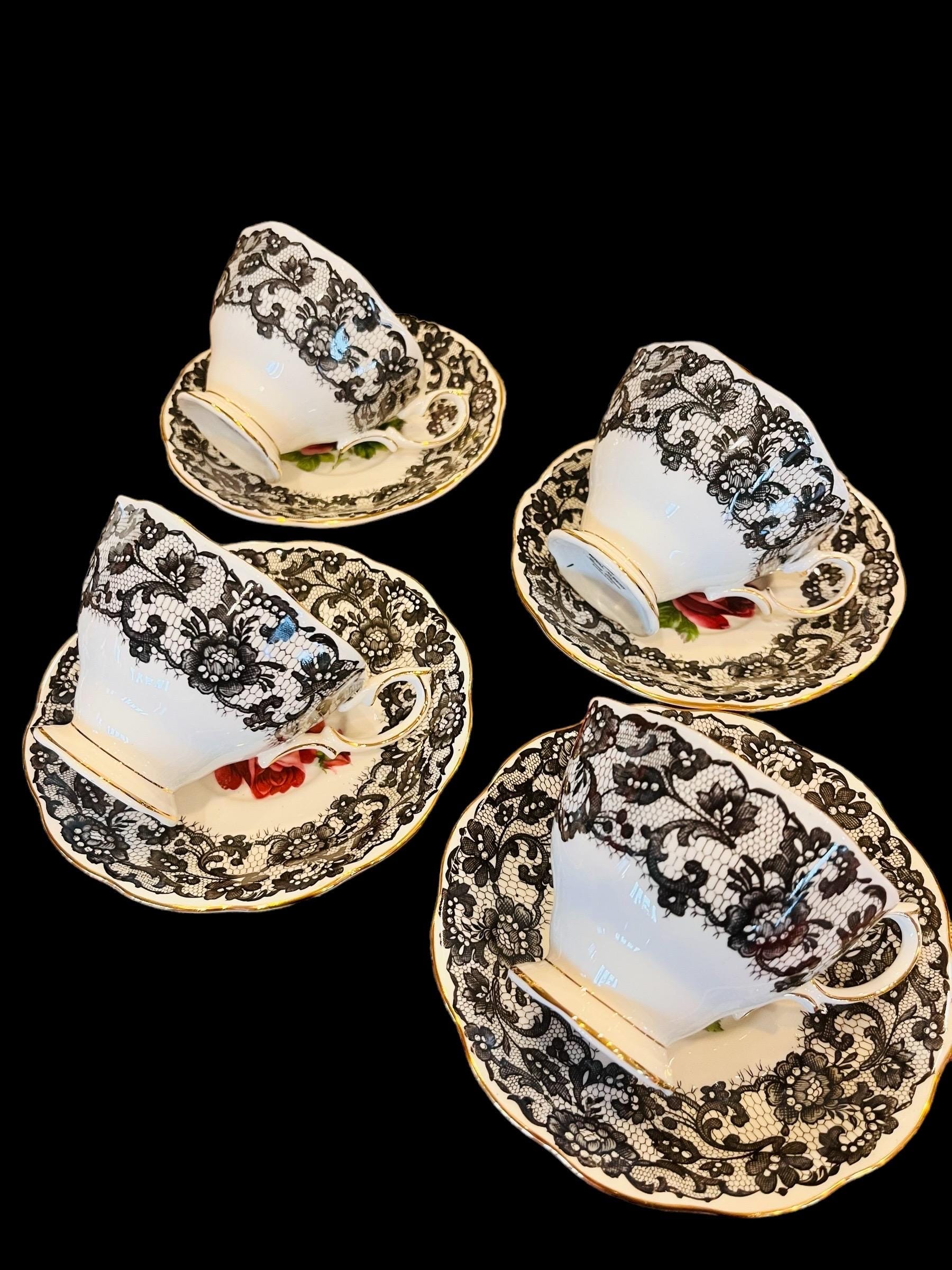 Magnificent Complete Coffee/tea Set of Royal Albert “senorita” 24 