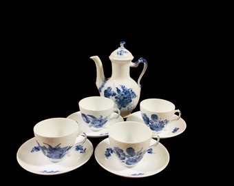 RESERVED! Royal Copenhagen Blue Flower Coffee Pot: Hand-Painted