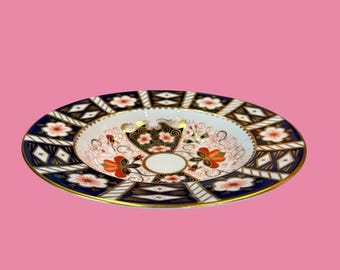Bol para sopa con borde Royal Crown Derby Imari n.° 2451, 21,5 cm de diámetro, porcelana fina, Inglaterra. Precio por unidad.