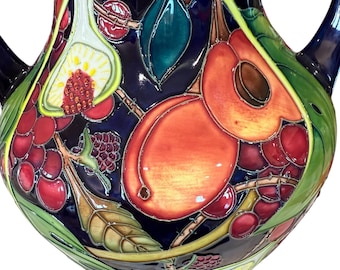 Moorcroft Queen's Choice Large Vase 10 1/2” T by Emma Bossons