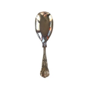Antique Sterling silver tea caddy spoon 1913 Sheffield England 25 grams, silverware serving piece, real silver 925, antique silver