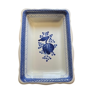 As is - Royal Copenhagen Tranquebar Blue rectangular shaped serving dish, vintage Royal Copenhagen/Aluminia Danish, serving dish