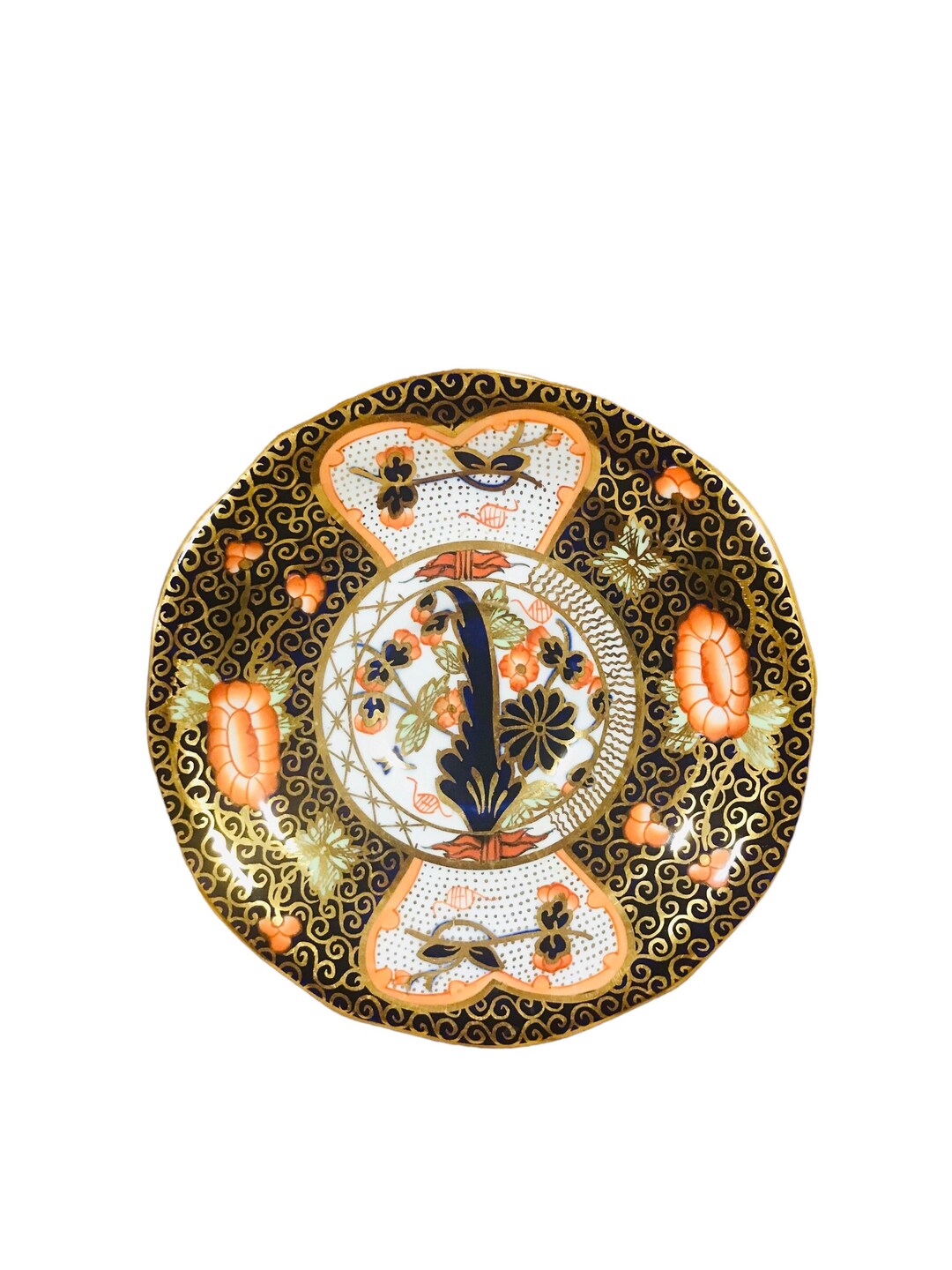 Replacement Vintage Royal Crown Derby # 4591 Saucer Orphan Bone