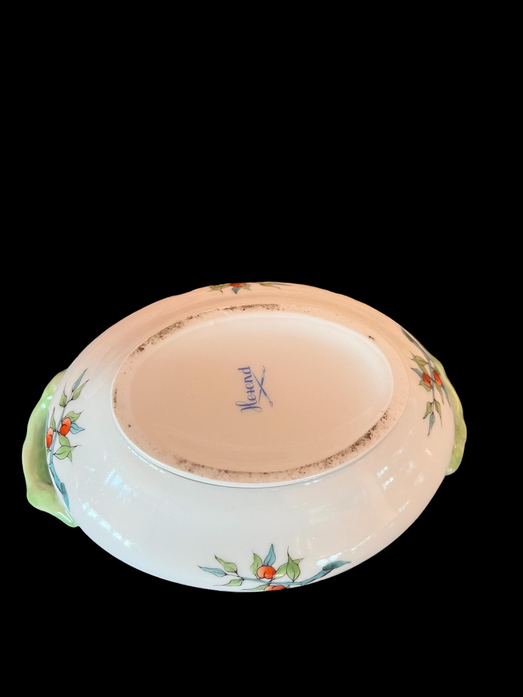 Vintage Hand Painted Herend Hungary Porcelain Handled Vintage Hand Painted Herend Hungary Porcelain Handled