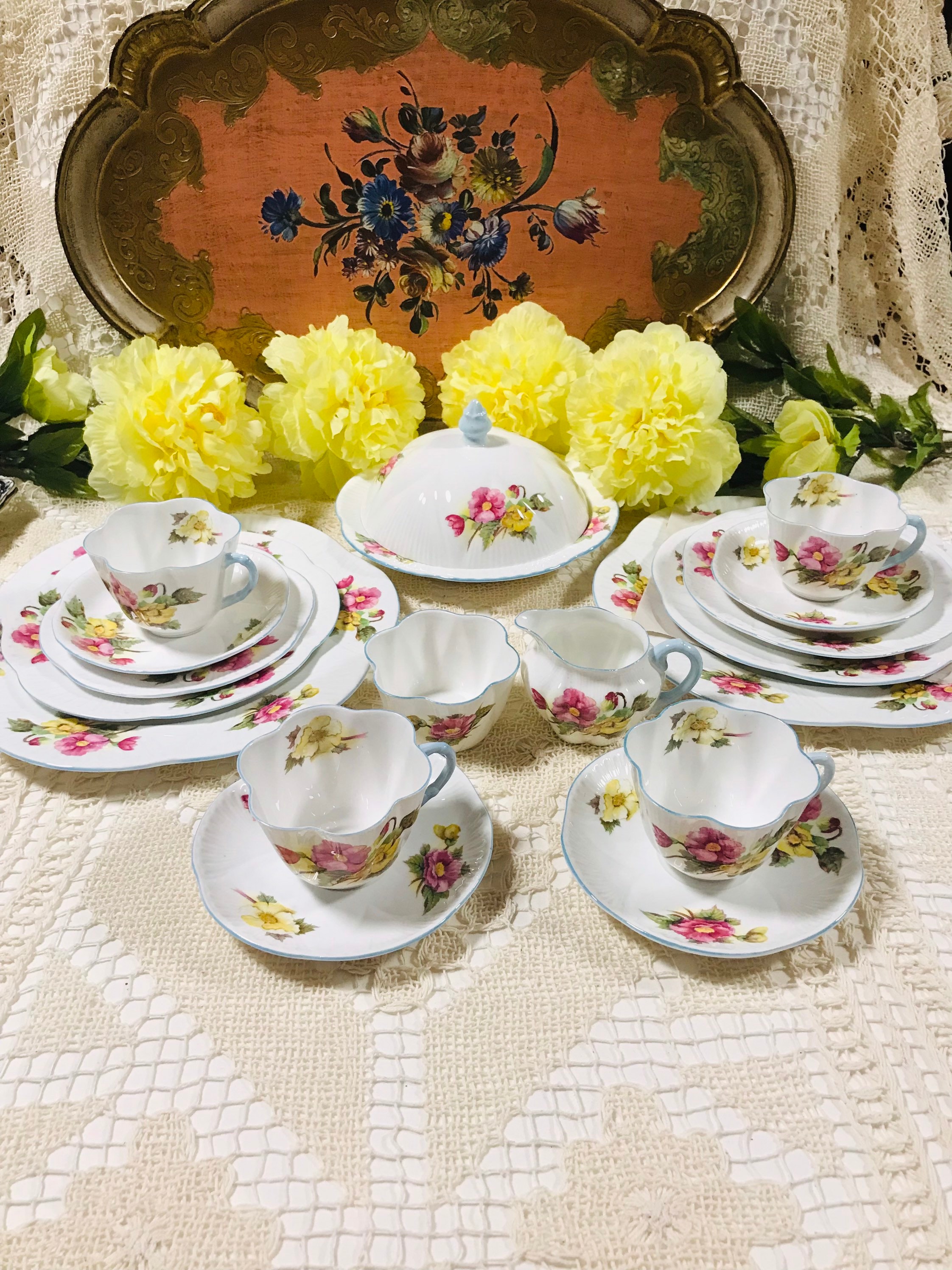Shelley tea set - Etsy 日本