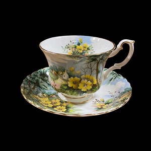 Royal Albert country scenes series Primrose Hill, English collectible bone china