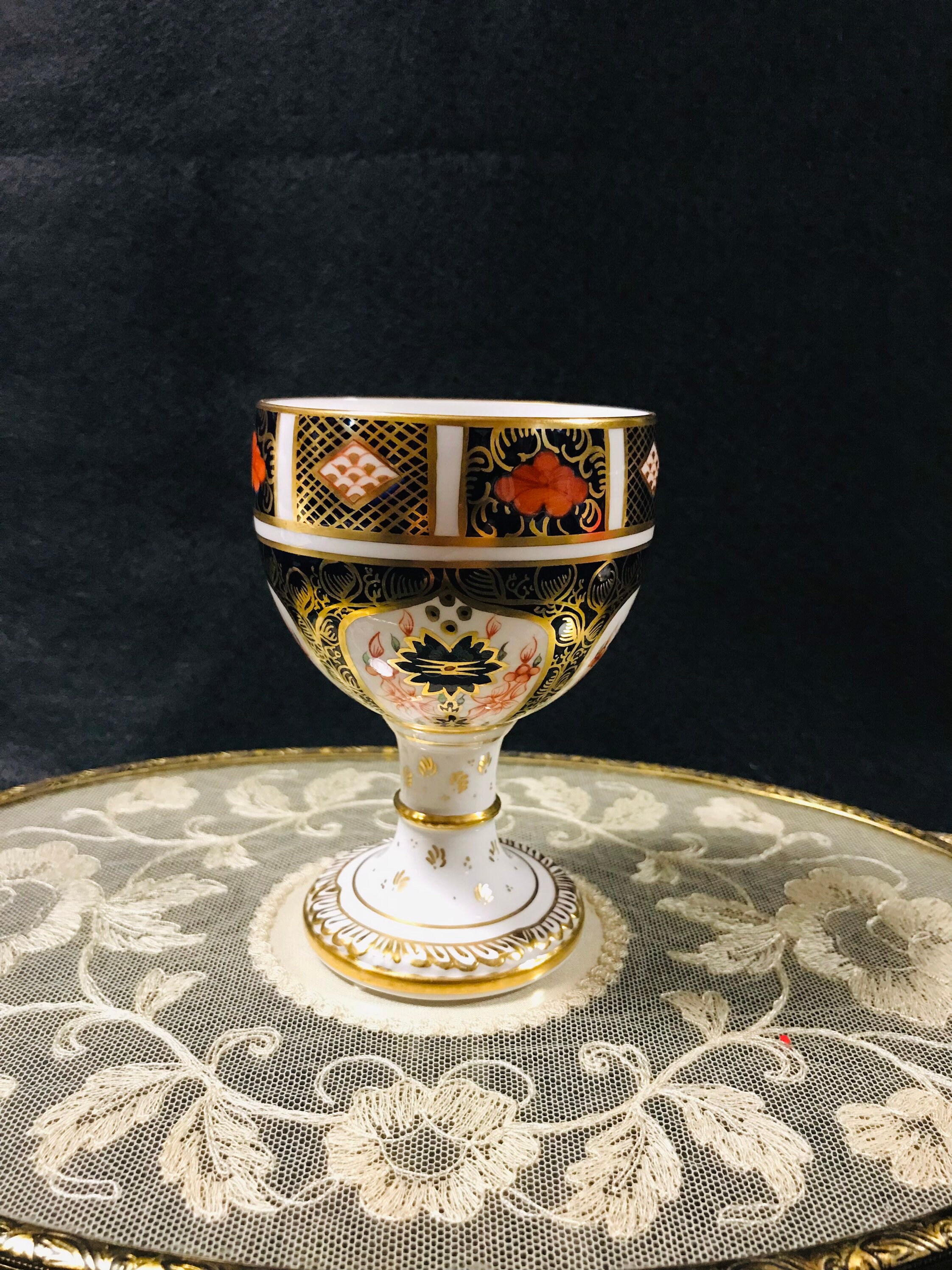  CROWN DERBY 1128 箱付き Vintage Royal Crown Derby Imari 1128 Pattern Bone China England