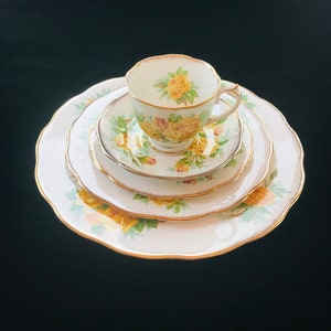 Sold Individually - Royal Albert tea rose dinner set, tea cup saucer, dessert plate, lunch plate dinner plate, Made in England.