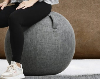 Home office sitting ball with cover