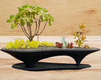 Shadow Island Concrete Modern Planter