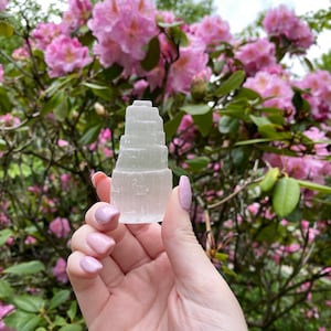 Natural Selenite Mini Towers