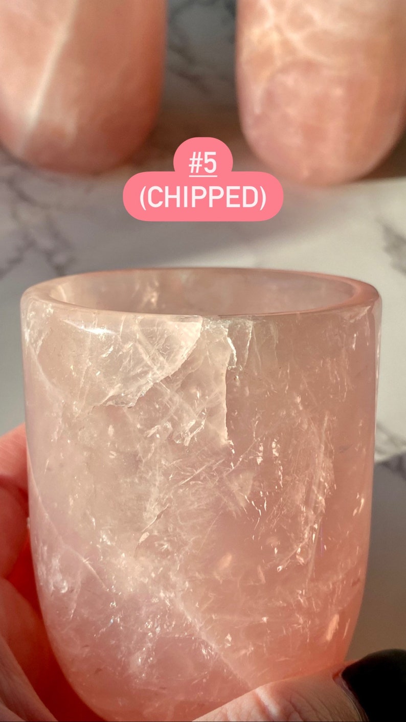Rose Quartz Healing Cups Ritual Cups Tea Cups Etsy