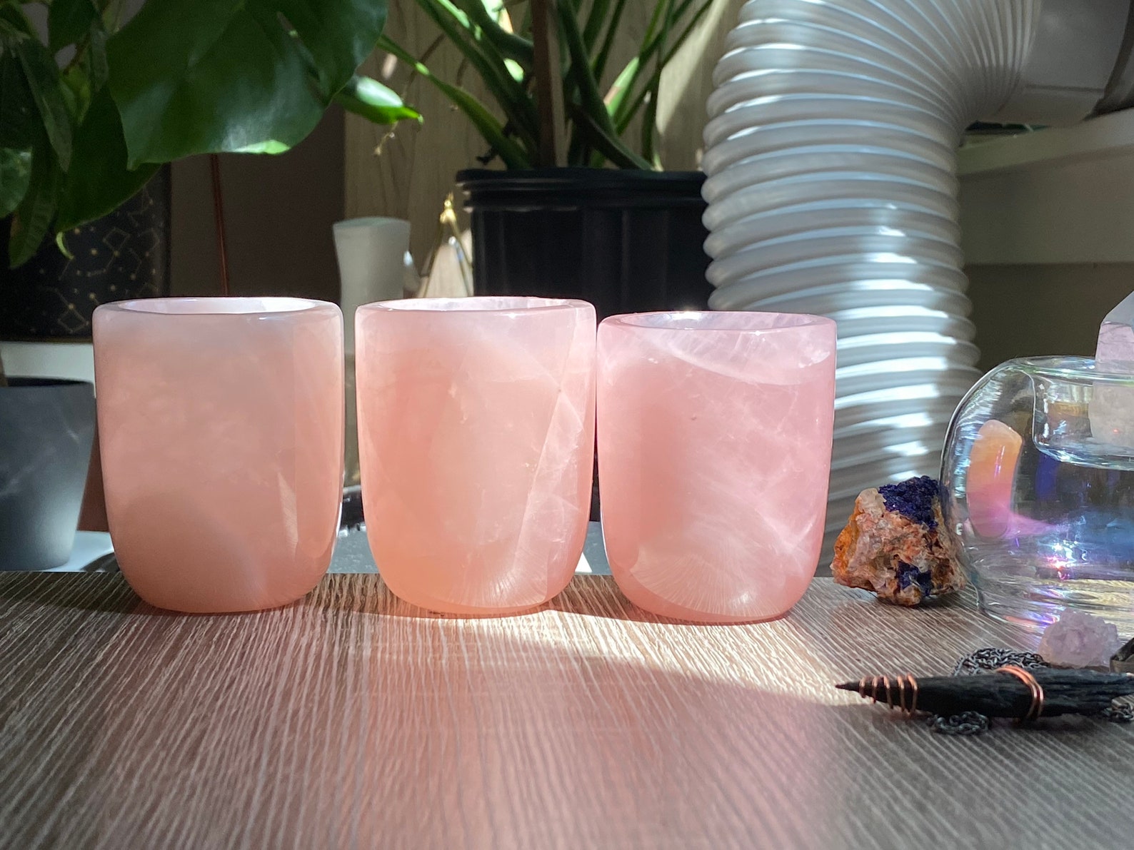 Rose Quartz Healing Cups Ritual Cups Tea Cups Etsy