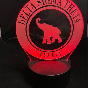 Delta Sigma Theta Circle LED light