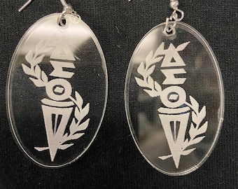 Pendientes Delta Sigma Theta Torch