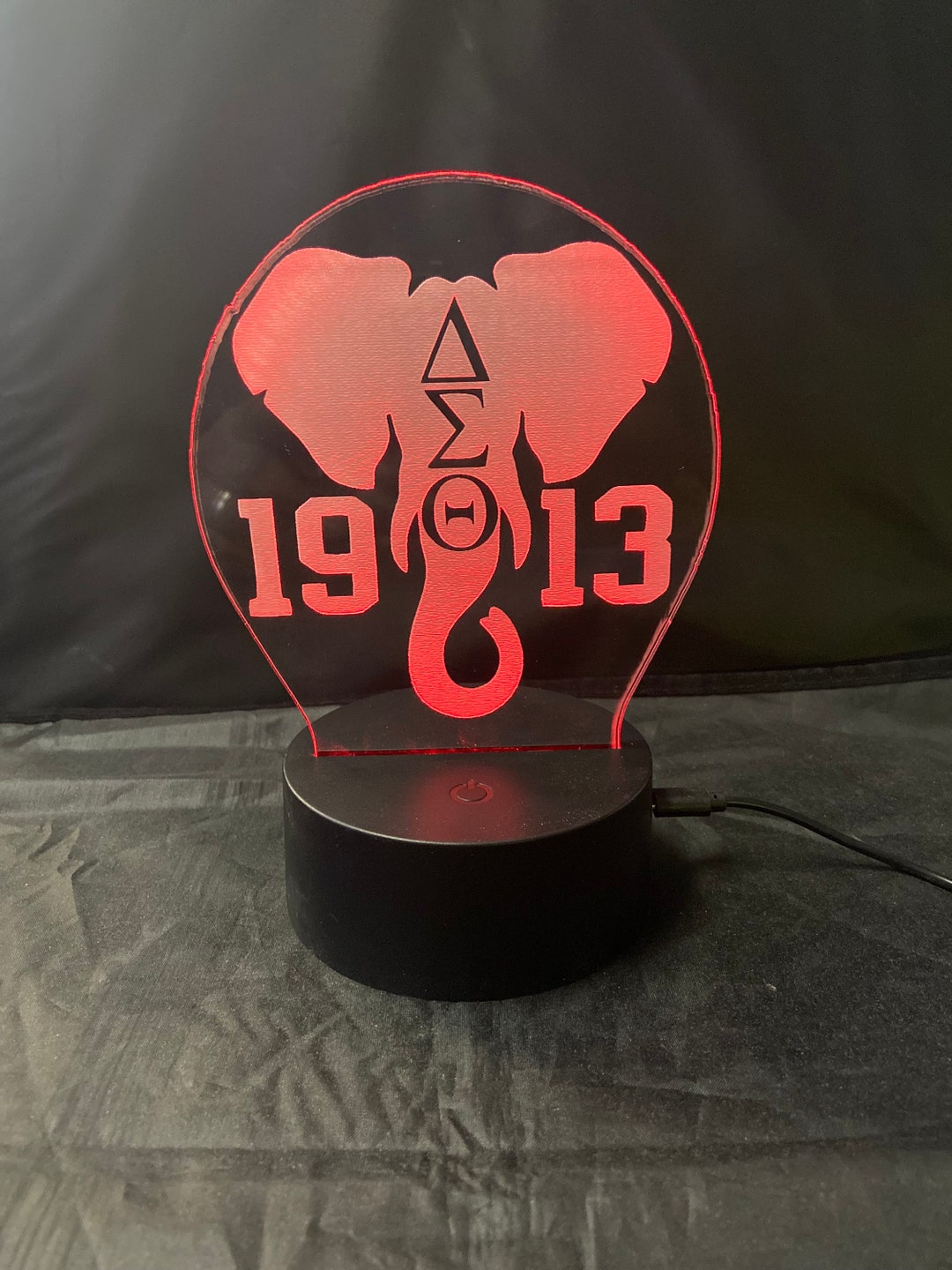 Delta Sigma Theta 1913 Elephant LED Light - Etsy