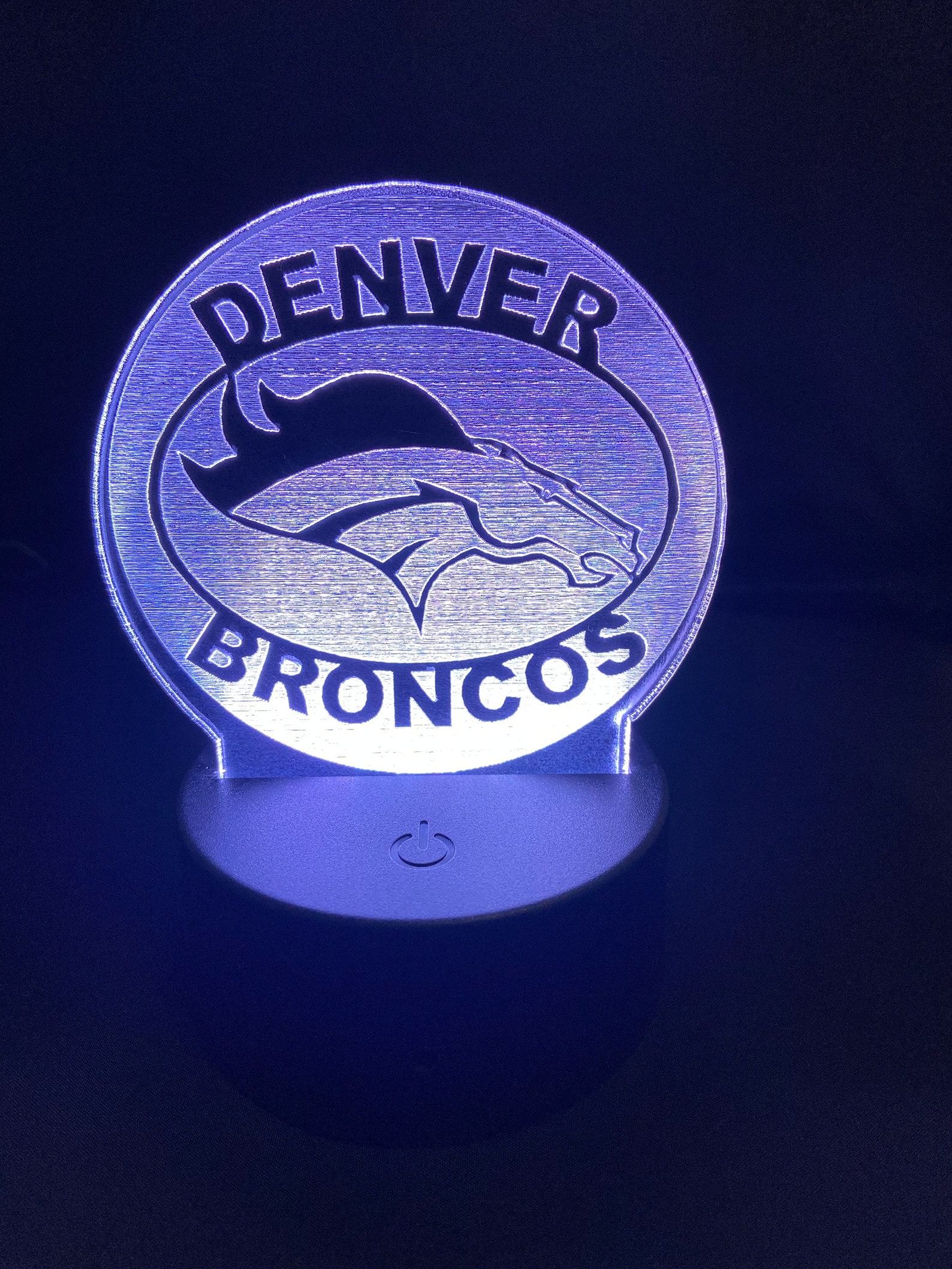 Denver Broncos LED Light Etsy