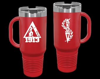 DST 40 oz. Polar Camel Travel Mug Red
