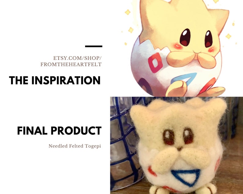 Needle Felted Togepi