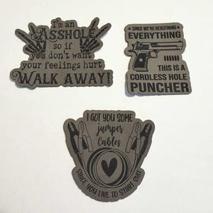 Custom Leather Hat Patches