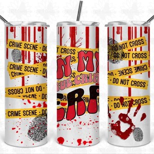 In My True Crime ERA Tumbler 20 OZ Skinny Tumbler or 4 in 1 Tumbler Can Holder or Glitter Tumbler Personalized Gift Custom Gift