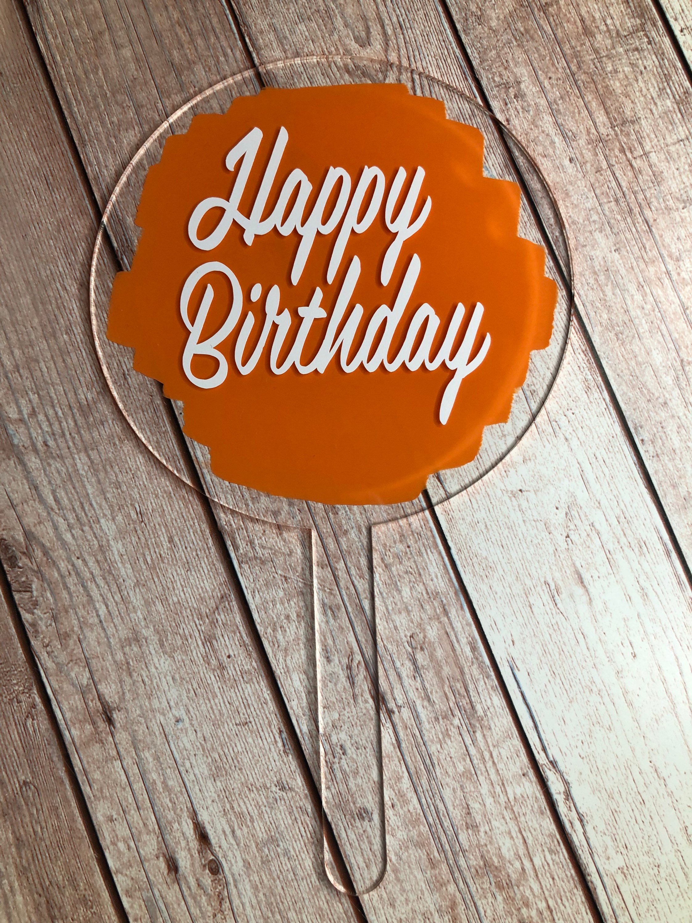 TOPPER DE PASTEL DE CUMPLEAÑOS / Topper de pastel de feliz Etsy México